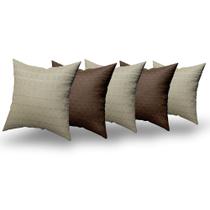 Almofadas Decorativas 5 Unidades Com Ziper e Refil Silicone