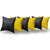 Almofadas Decorativas 6 Unidades Com Ziper e Refil de Silicone