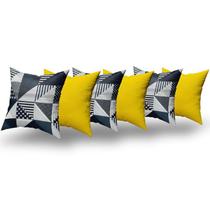 Almofadas Decorativas 6 Unidades Com Ziper e Refil Silicone