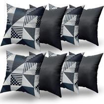Almofadas Decorativas 8 Unidades Com Ziper e Refil Silicone Almofadas Decorativas 8 Unidades Com Ziper e Refil Silicone
