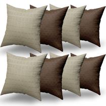Almofadas Decorativas 8 Unidades Com Ziper e Refil Silicone Almofadas Decorativas 8 Unidades Com Ziper e Refil Silicone