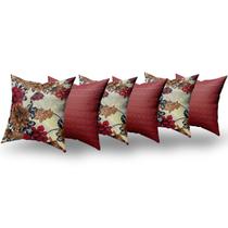 Almofadas Decorativas Com 6 Unidades Quarto Sala Com Ziper e Refil de Silicone