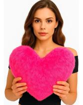Almofadas Decorativas De Pelúcia Pelo Curto Luxo Cora Pink