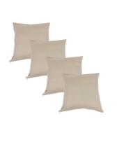 Almofadas Decorativas Kit com 4 Almofadas Cheias 100% algodão Escolha a Cor