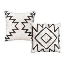 Almofadas Decorativas TUP 43x43 cm Algodão Geométricas Conjunto com 2 Almofadas Decorativas TUP 43x43 cm Algodão Geométricas Conjunto com 2