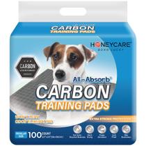 Almofadas Descartáveis para Cães HONEY CARE - Ultra Absorventes com Carvão - Pacote com 100 Unidades