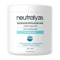 Almofadas esfoliantes de tratamento para acne Neutralyze 100 unidades