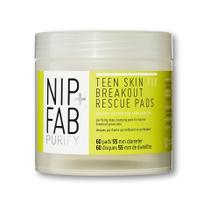 Almofadas Faciais Nip+Fab Teen Skin Fix Zero Breakout Rescue (60 Unidades)