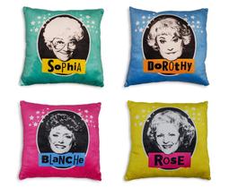 Almofadas JUST FUNKY The Golden Girls 35 cm, conjunto de 4 Almofadas JUST FUNKY The Golden Girls 35 cm, conjunto de 4