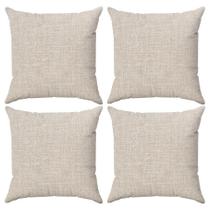 Almofadas Linho Cru 45x45cm com Zíper e Enchimento Almofadas Linho Cru 45x45cm com Zíper e Enchimento