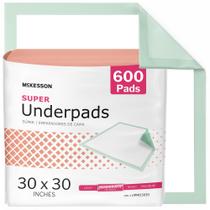 Almofadas McKesson Super 76x76 cm, absorção moderada, 600 unidades Almofadas McKesson Super 76x76 cm, absorção moderada, 600 unidades