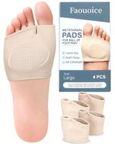 Almofadas Metatarsais Faouoice de Gel para os Pés, Bege, Tamanho Grande Almofadas Metatarsais Faouoice de Gel para os Pés, Bege, Tamanho Grande