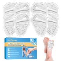 Almofadas metatarsais ZUCNANA Soft Gel, palmilhas de salto alto, 4 pares Almofadas metatarsais ZUCNANA Soft Gel, palmilhas de salto alto, 4 pares