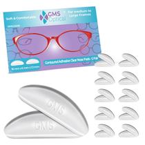 Almofadas nasais de óculos GMS Optical de 1,3 mm de silicone extrafino (10 pares) Almofadas nasais de óculos GMS Optical de 1,3 mm de silicone extrafino (10 pares)