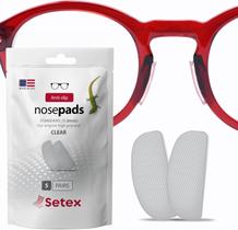 Almofadas nasais de óculos Setex Gecko Grip de 1 mm antiderrapantes (5 pares)