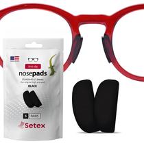 Almofadas nasais de óculos Setex Gecko Grip de 1 mm antiderrapantes (5 pares)
