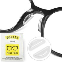 Almofadas nasais para óculos FOFALY de silicone antiderrapante de 2,5 mm (10 pares)