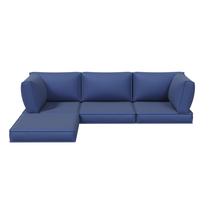 Almofadas para área externa Aoxun, conjunto de 9 peças, azul-marinho, resistente a respingos Almofadas para área externa Aoxun, conjunto de 9 peças, azul-marinho, resistente a respingos