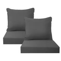 Almofadas para Assento Externo PatioGlow 61x61x9 cm Conjunto com 2