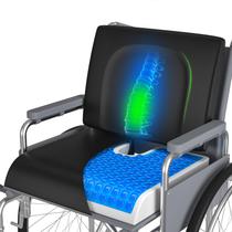 Almofadas para cadeira de rodas Almofada de assento HeiWeCan Gel 45x40x7,5 cm com travesseiro lombar (conjunto de 2 peças) Almofadas para cadeira de rodas Almofada de assento HeiWeCan Gel 45x40x7,5 cm com travesseiro lombar (conjunto de 2 peças)