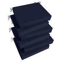 Almofadas para Cadeiras Externas Basic Beyond Jogo com 6 Azul-Marinho 47x41x8 cm Almofadas para Cadeiras Externas Basic Beyond Jogo com 6 Azul-Marinho 47x41x8 cm