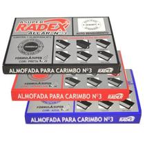 Almofadas para Carimbo Alcar Número 3 - Azul - Radex