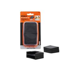 Almofadas para Grampos PONY 7456 de Borracha com Amortecimento Pacote com 12 Unidades Pretas Almofadas para Grampos PONY 7456 de Borracha com Amortecimento Pacote com 12 Unidades Pretas