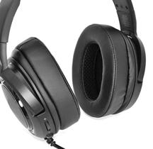 Almofadas Para Headset Compatível com Corsair HS50 HS60 HS70 PRO Conjunto Par Almofadado Preto Almofadas Para Headset Compatível com Corsair HS50 HS60 HS70 PRO Conjunto Par Almofadado Preto