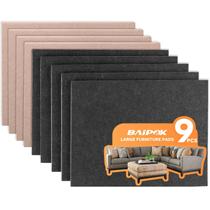 Almofadas para móveis BAIPOK, 9 peças de duas cores (pretas, 5 unidades) +bege (4 peças)