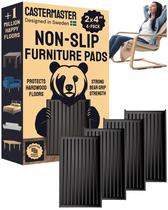 Almofadas para móveis CasterMaster, 5 x 10 cm, borracha antiderrapante, pacote com 4