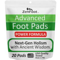 Almofadas para pés ZenFoot Advanced Zeolite Turmeric Ginger, pacote com 20 Almofadas para pés ZenFoot Advanced Zeolite Turmeric Ginger, pacote com 20