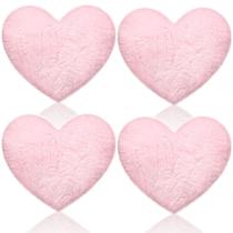 Almofadas Remerry em Formato de Coração - Pele Sintética de Coelho Rosa (4 Unidades) Almofadas Remerry em Formato de Coração - Pele Sintética de Coelho Rosa (4 Unidades)