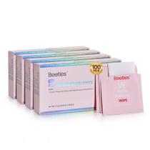 Almofadas removedoras de esmalte Beetles 100 Count Nail Wipes Almofadas removedoras de esmalte Beetles 100 Count Nail Wipes