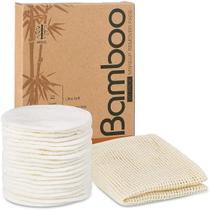 Almofadas removedoras de maquiagem ASPACES Organic Bamboo Cotton x20
