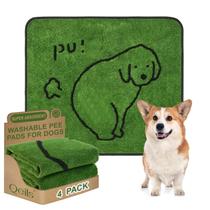 Almofadas reutilizáveis para cachorros Qeils Almofadas de xixi laváveis para cães, pacote com 4