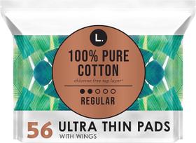 Almofadas sanitárias L. Ultra Thin, de absorção regular, 56 unidades