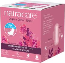 Almofadas sanitárias Natracare Ultra Extra Super com asas, pacote com 10