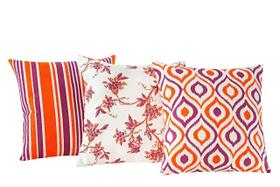 Almofadas Trio Retangular 3 Peças Laranja Almofadas Trio Retangular 3 Peças Laranja