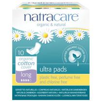 Almofadas Ultra Longas com Asas 10 CT por Natracare