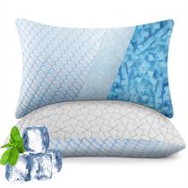 Almofadas WOLKI Cooling Memory Foam Twin/Full Size, pacote com 2