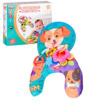 Almofadinha Conforto De Cachorro Com Mordedores e Chocalho Para Bebês - Zoop Almofadinha Conforto De Cachorro Com Mordedores e Chocalho Para Bebês - Zoop
