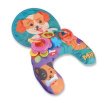 Almofadinha Interativa com Mordedores Conforto Bebê Divertido