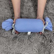 Almofadinha Travesseiro Pet Bombom - Azul Poá - 28x27cm