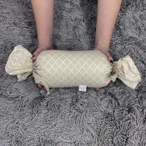 Almofadinha Travesseiro Pet Bombom - Imperial Caqui - 28x27cm