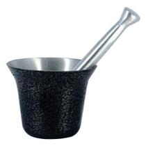 Almofariz Craqueado Socador De Alho Grande Preto Almofariz Craqueado Socador De Alho Grande Preto