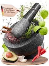 Almofariz e pilão ChefSofi Black Polished, capacidade de 350 ml