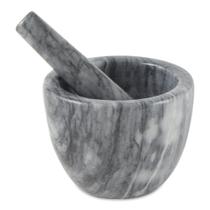 Almofariz e pilão RSVP International Grey Marble 180mL Almofariz e pilão RSVP International Grey Marble 180mL