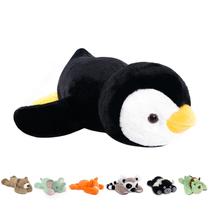 Almohada corporal de peluche con peso Niuniu Daddy de 24" en forma de pingüino, 2.5 kg Almohada corporal de peluche con peso Niuniu Daddy de 24" en forma de pingüino, 2.5 kg