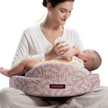 Almohada de Lactancia Momcozy con Valla de Seguridad y Espuma de Memoria Ergonómica