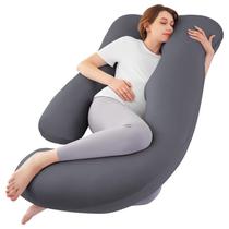 Almohada de Maternidad SASTTIE 57" en Forma de U para Posición Corporal con Enfriamiento